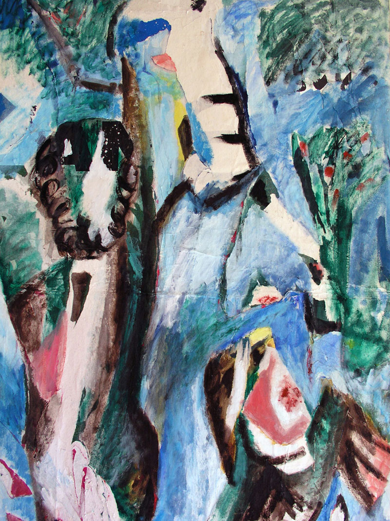 Dans la forêt  - h.s. affiche - 150 x 220 – détail – 1993
