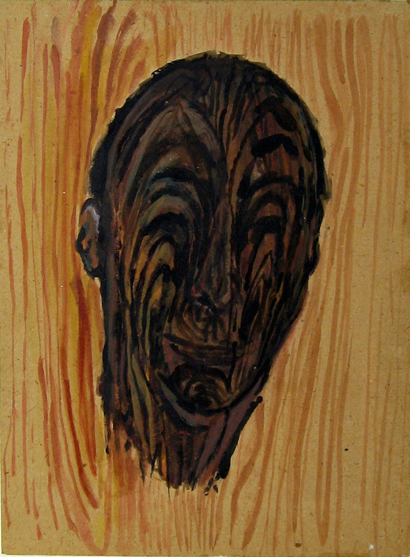'' Gueule de bois '' - h. sur carton – 24 x 35 – 2007