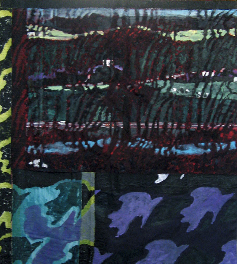 Sans titre – Acrylique sur tissus raboutés - 123 x 139 – 2010