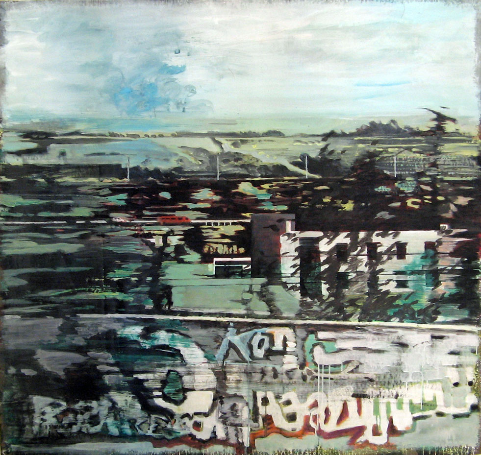Grand paysage - Acrylique sur tissus – 156 x147 – 2012