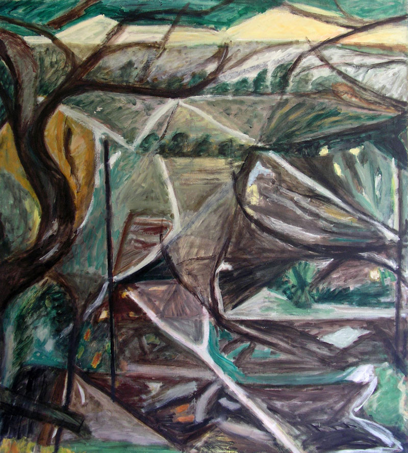 Grand paysage vert – h.s.t. - 160 x 180 – 1989