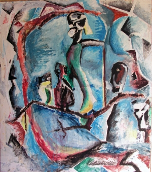 le peintre et ses modèles  – h.s. affiche - 135 x 155 – 1994